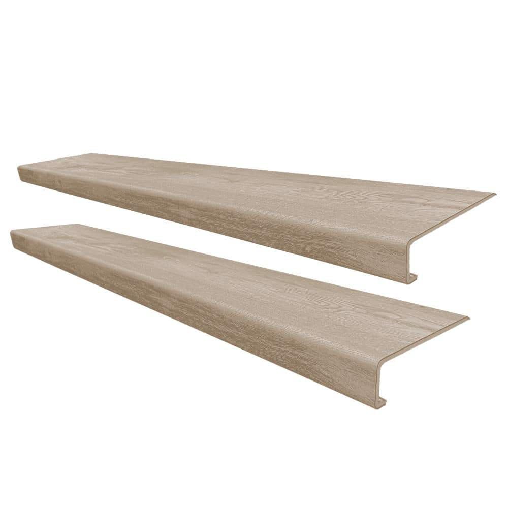 Monaco Oak Stair Tread Molding Square Exact Match for Lifeproof Floor 2 Pieces 46 in. x 6 1/4 in. x 6.5 mm T price history on PriceWatchPro