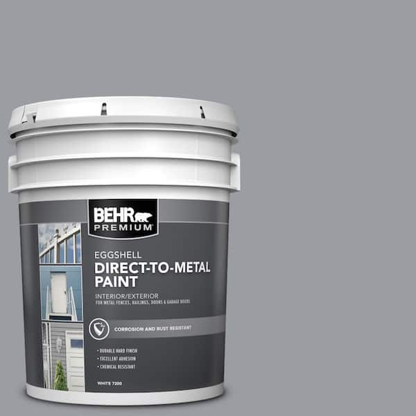 BEHR PREMIUM 5 gal. #PPU26-20 Smokey Lilac Eggshell Direct to Metal Interior/Exterior Paint