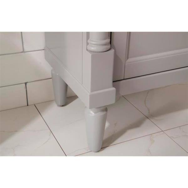 Gray Poplar and MDF Freestanding 18" Sink Vanity