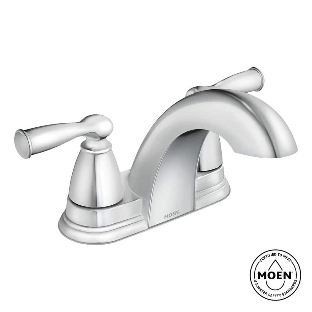 高級品市場 Double Centerset in. 4 Banbury MOEN Handle Bathroom Low-Arc アクセサリー