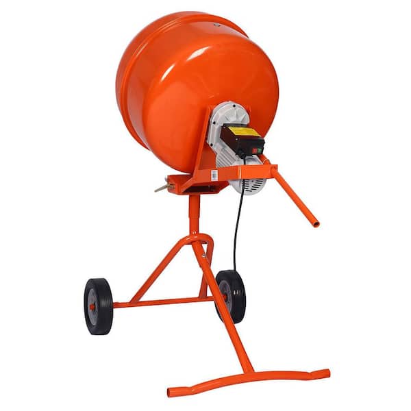 Cement Mixer 3 cu. ft. Electric Concrete Mixer Machine 110v AC Portable  Power Cement Mixers for Mortar Stucco Fodder 0000000000007M - The Home Depot
