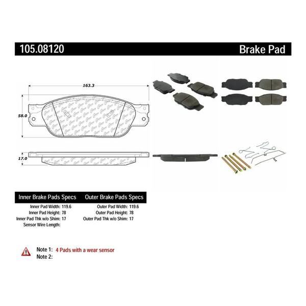 Centric Parts Disc Brake Pad Set