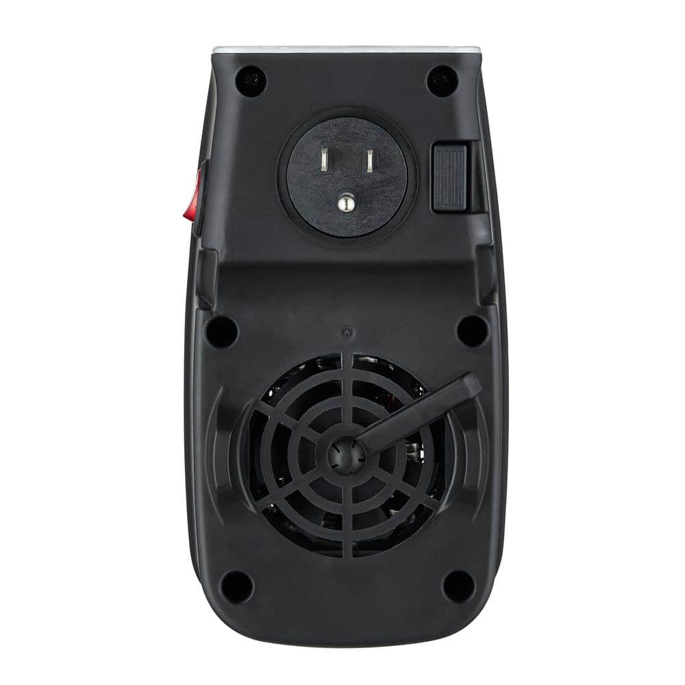 Compact White Plug-in Electric Space Heater with LCD Screen and Timer