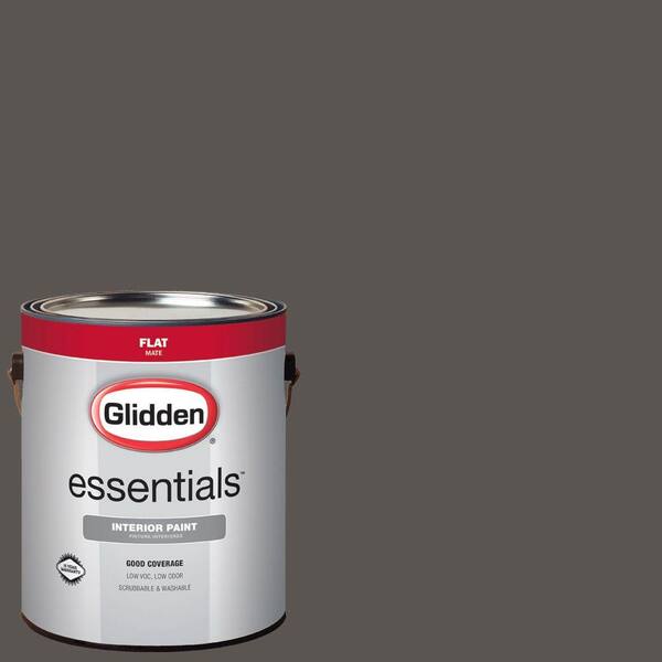 Glidden Essentials 1 gal. #HDGCN52 Forest Black Flat Interior Paint