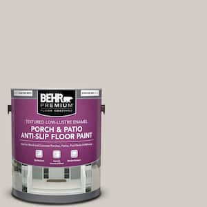 1 gal. #HDC-NT-20 Cotton Grey Textured Low-Lustre Enamel Interior/Exterior Porch and Patio Anti-Slip Floor Paint