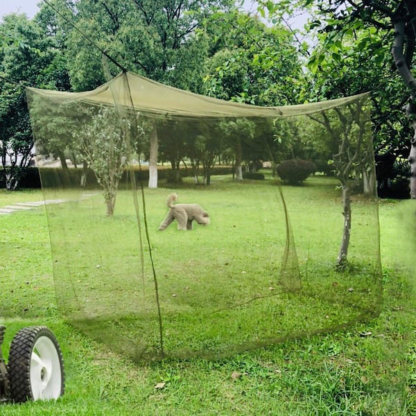 Agfabric 60 in. x 180 in. Black Mosquito Net DIY Fabric Insect Pest Barrier Netting Curtains for Home/Travel/Camping