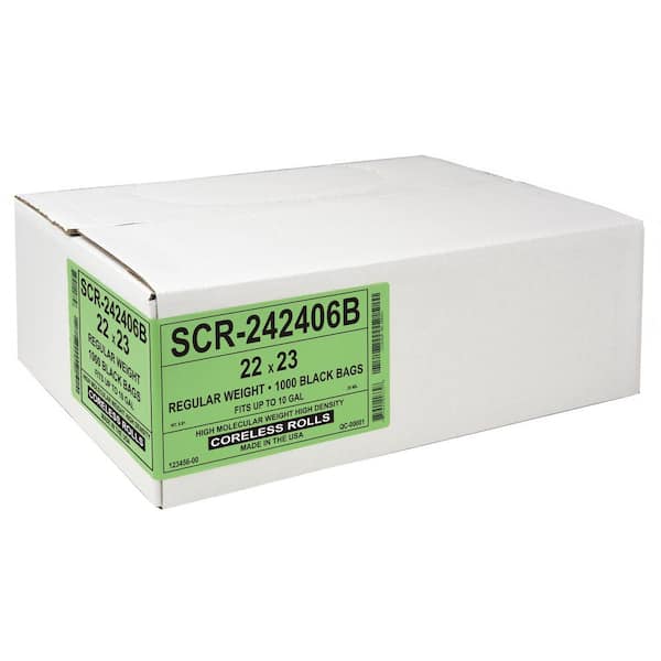 Aluf Plastics 29 in. x 44 in. 26 Gal. Black Trash Bags (Pack of 200) 1.25  mil (eq) for Construction and Commercial Use RCM-2944 - The Home Depot