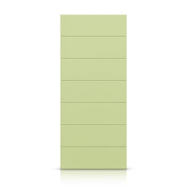 CALHOME 42 in. x 80 in. Hollow Core Sage Green Painted Composite MDF Interior Door Slab