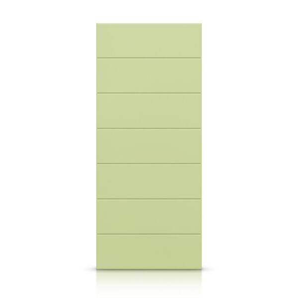 CALHOME 42 in. x 80 in. Hollow Core Sage Green Stained Composite MDF Interior Door Slab