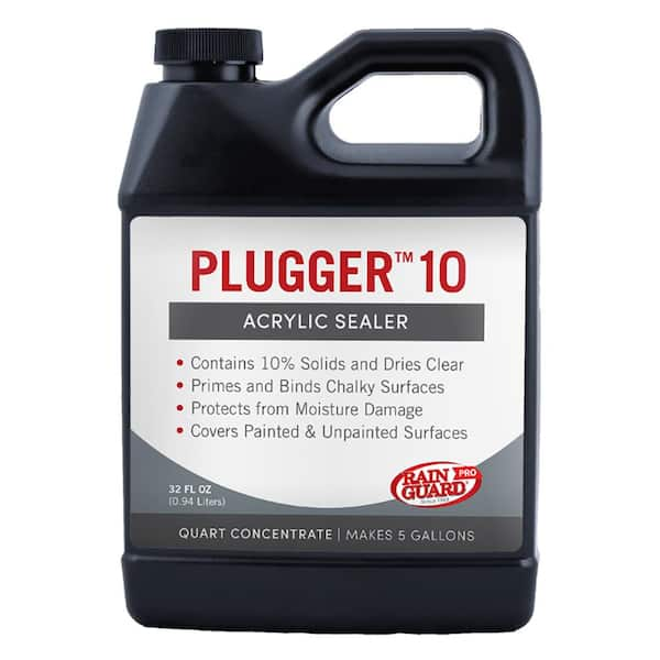 RAIN GUARD Plugger 10 32 Oz. Super Concentrate Water-Based Acrylic Sealer, Makes 5 Gallons