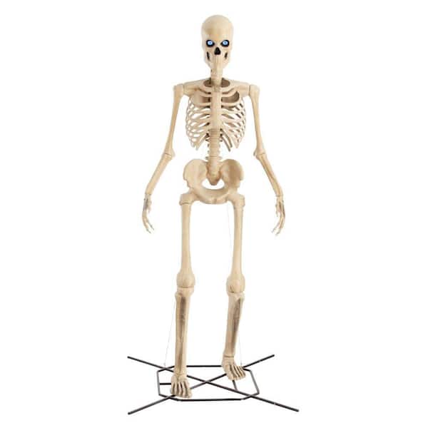 12 ft. Grave & Bones Giant-Sized Skelly with LifeEyes™ LCD Eyes H5