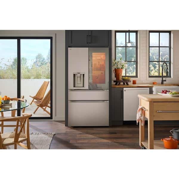 LG 29 cu. ft. Standard Depth MyColor Mirrored InstaView 4-Door