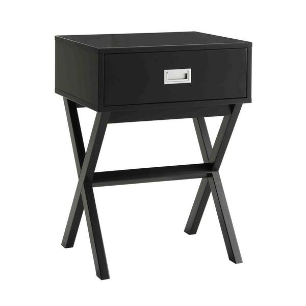 Convenience Concepts Designs2Go 26 in. Black Landon End Table