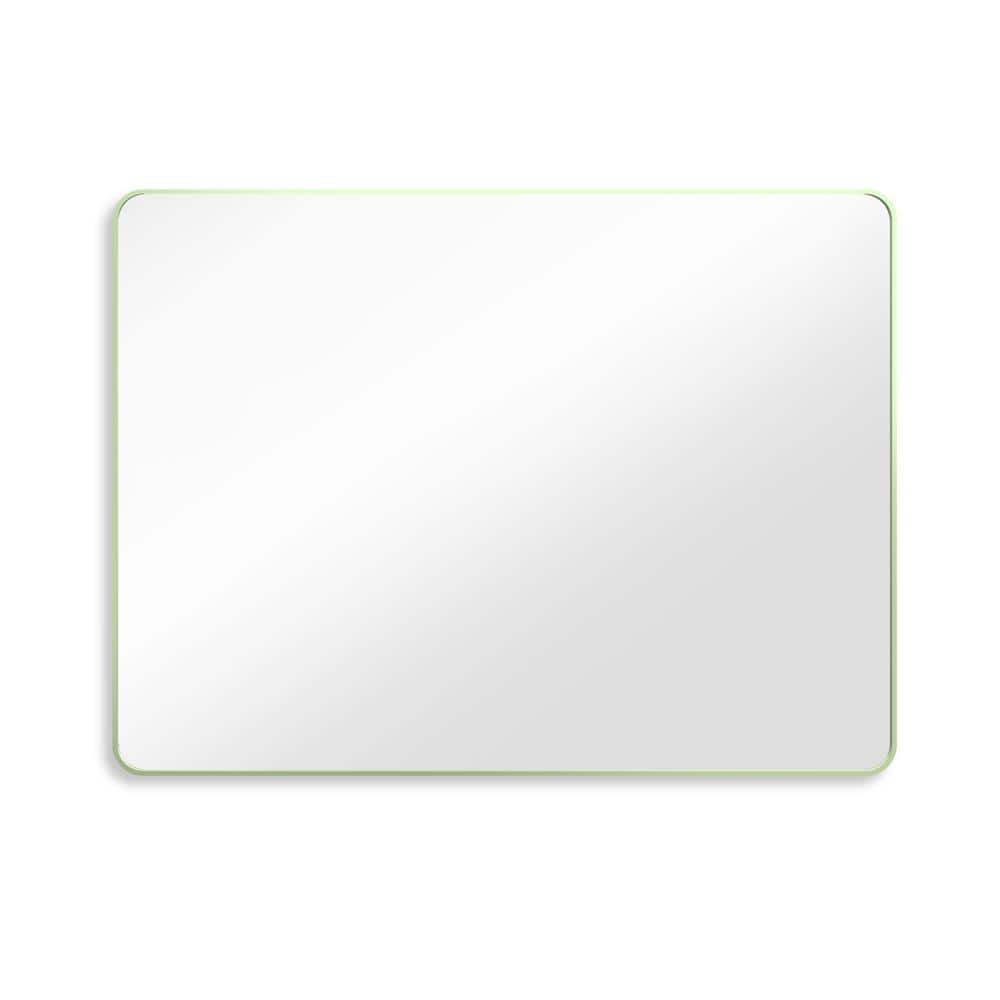 48 in. W x 36 in. H Rectangular Aluminum Framed Wall Mount Bathroom Vanity Mirror in Matte Green -  FORCLOVER, TAK-FMR4836MG