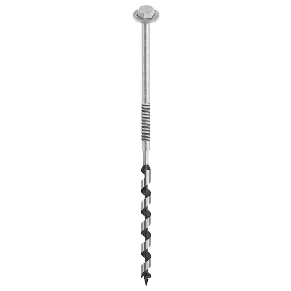 GRK Fasteners 1/2 in. x 7 in. Galvanized Auger Bolt Post to Beam ...