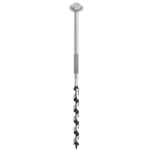 1/2 in. x 7 in. Galvanized Auger Bolt Post to Beam Through Bolt Fastener (24-Pack)