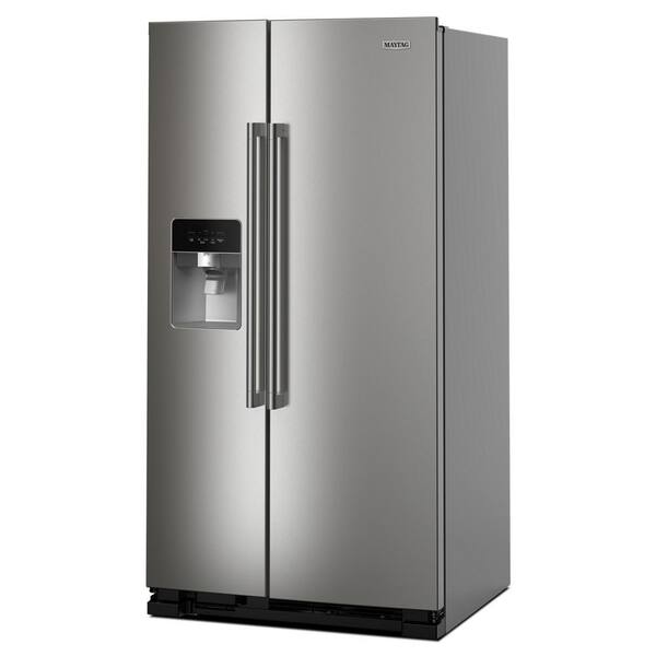 Maytag 36 in. 25 cu. ft. Side-by-Side Refrigerator in Fingerprint