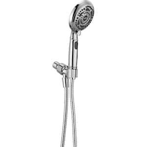 7-Spray 4.8 in. Single Wall Mount Handheld Shower Head in Chrome