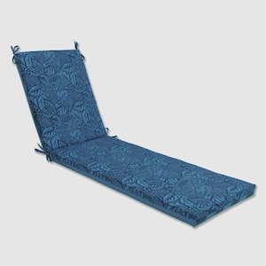 Striped 23 x 30 Outdoor Chaise Lounge Cushion in Blue Maven