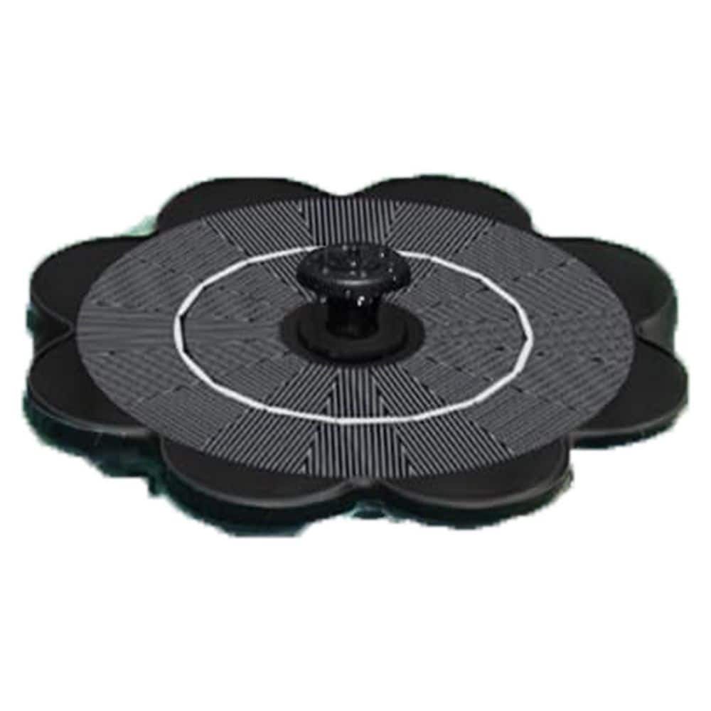 Solar Fountain Flower Shape Glass 3.5W Water Fountain Black with 7 Nozzles & 4 Fixer Rods for Bird Bath Outdoor Garden price history on PriceWatchPro