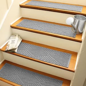 13 Steps 9" x 30" landing 30" x 30" Stair Treads Step Rug Carpet Vinyl  N-123. 