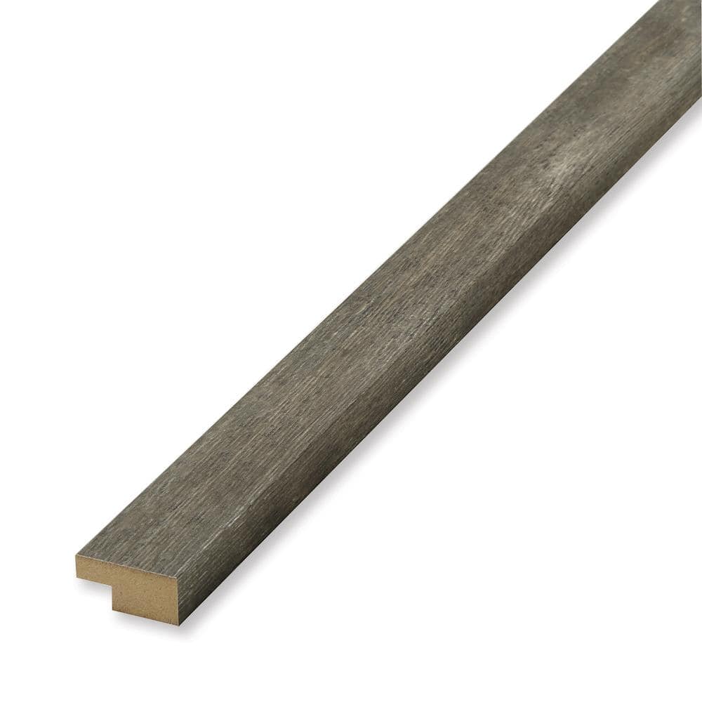 LCAP 3/4 in. x 1-1/2 in. x 96 in. Weathered Gray MDF Shiplap Panel