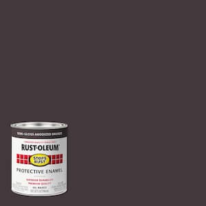 1 qt. Low VOC Protective Enamel Semi-Gloss Anodized Bronze Interior/Exterior Paint (2-Pack)