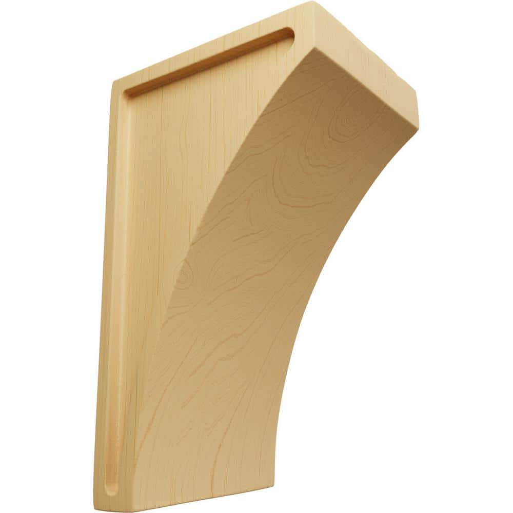 Ekena Millwork 3 in. x 6 in. x 3-1/2 in. Alder Small Lawson Wood Corbel