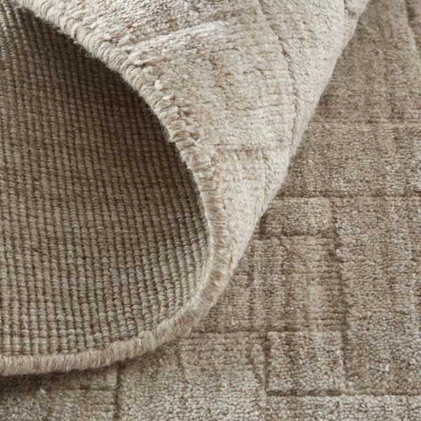 5 x 8 Ivory Striped Area Rug