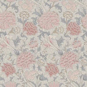 Cray Floral Trail Pink Non-Pasted Non Woven Wallpaper