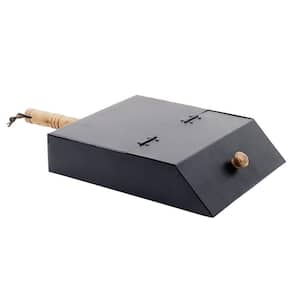 18 in. L Grey No Mess Ash Box with Lid