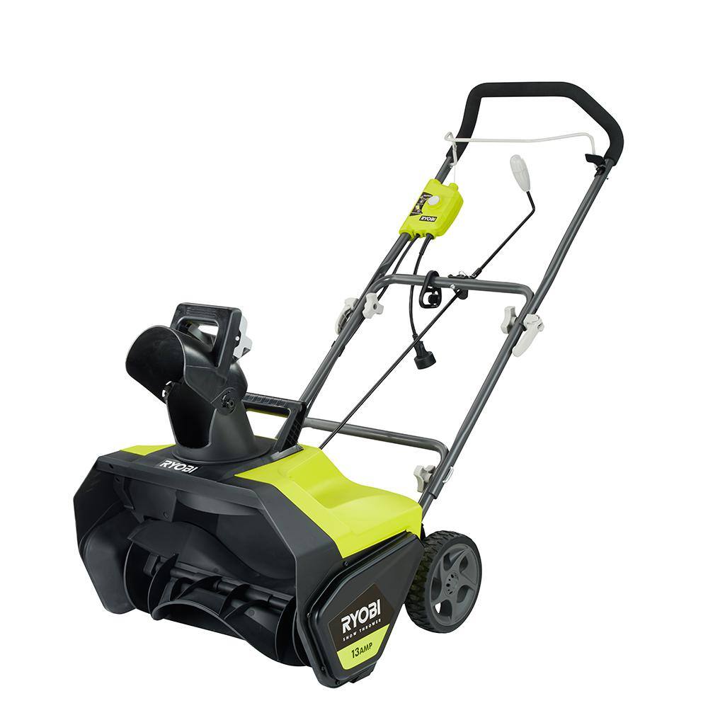 RYOBI 20 in. 13 Amp Corded Electric Snow Blower RYAC803-S - The