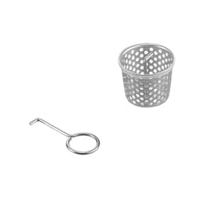 Stainless Steel Basket and Hook for Elegante Collection Square Shower Drains
