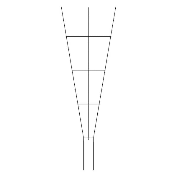 Vigoro 72 in. Metal Fan Trellis Cypress