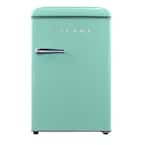  Galanz GLR25MBER10 Retro Compact Refrigerator, Mini Fridge with  Single Doors, Adjustable Mechanical Thermostat with Chiller, Blue, 2.5 Cu  Ft : Home & Kitchen