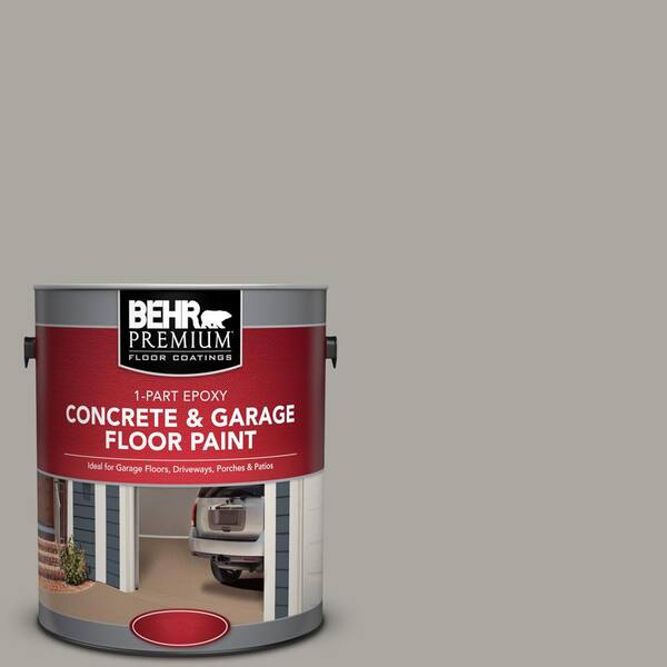 BEHR Premium 1 gal. #N360-3 Still Gray 1-Part Epoxy Satin Interior/Exterior Concrete and Garage Floor Paint