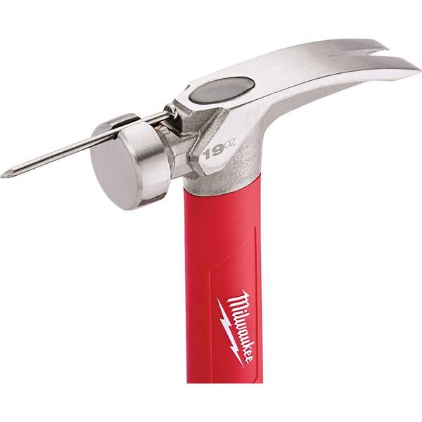 Milwaukee 19 oz. Smooth Face Poly/Fiberglass Handle Hammer with 15 in. Pry Bar
