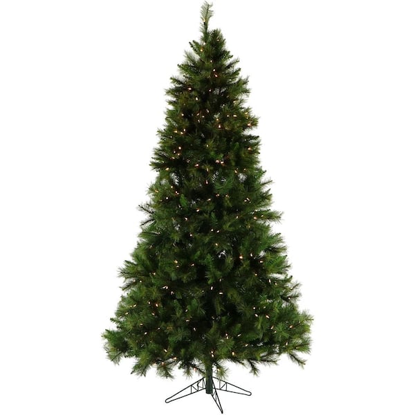 Christmas Time 6.5 ft. Pennsylvania Pine Artificial Christmas Tree w/ Clear Smart String Lights, High Quality PVC, Flame Retardant