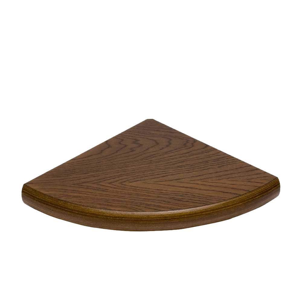 Dolle 12 in. x 12 in. x 3/4 in. Lite Corner Shelf in Espresso55442