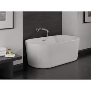 Montour 60 in. x 30 in Soaking Bathtub with Center Drain in White