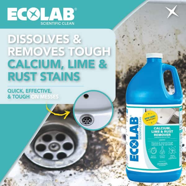 1 Gal. Calcium, Lime and Rust Remover Concentrate, Dissolves Stains and Rust in Bathroom, Kitchen and More (2-Pack)