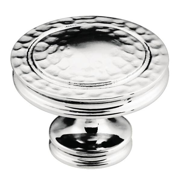 HICKORY HARDWARE Mountain Lodge Collection 1-3/8 in. Dia Chrome Finish Cabinet Knob
