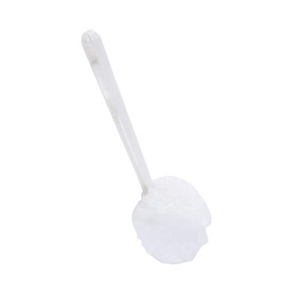 Deluxe Bowl Mop, 10 in. Handle, 2 in. Dia Head, Plastic, White, 25/Carton