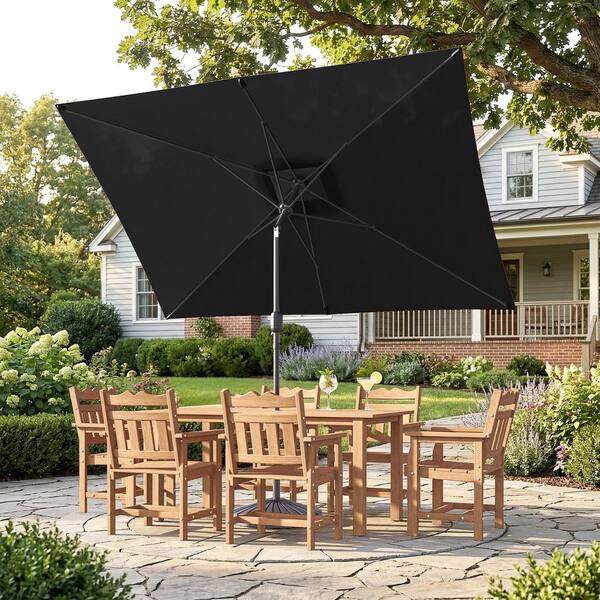 10 ft patio waterproof solar umbrella led light Patio Umbrella with Led Lights, 10FT Solar LED Offset Outdoor Umbrella –  SEGMART