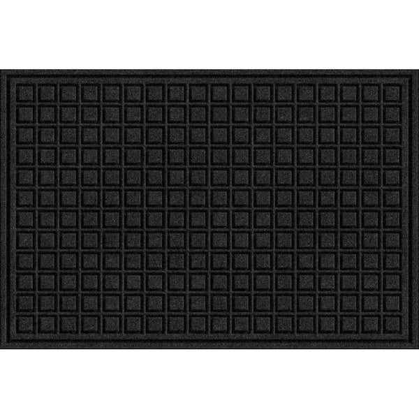 Black 36 in. x 48 in. Rubber Deck Plate Mat by TrafficMaster One