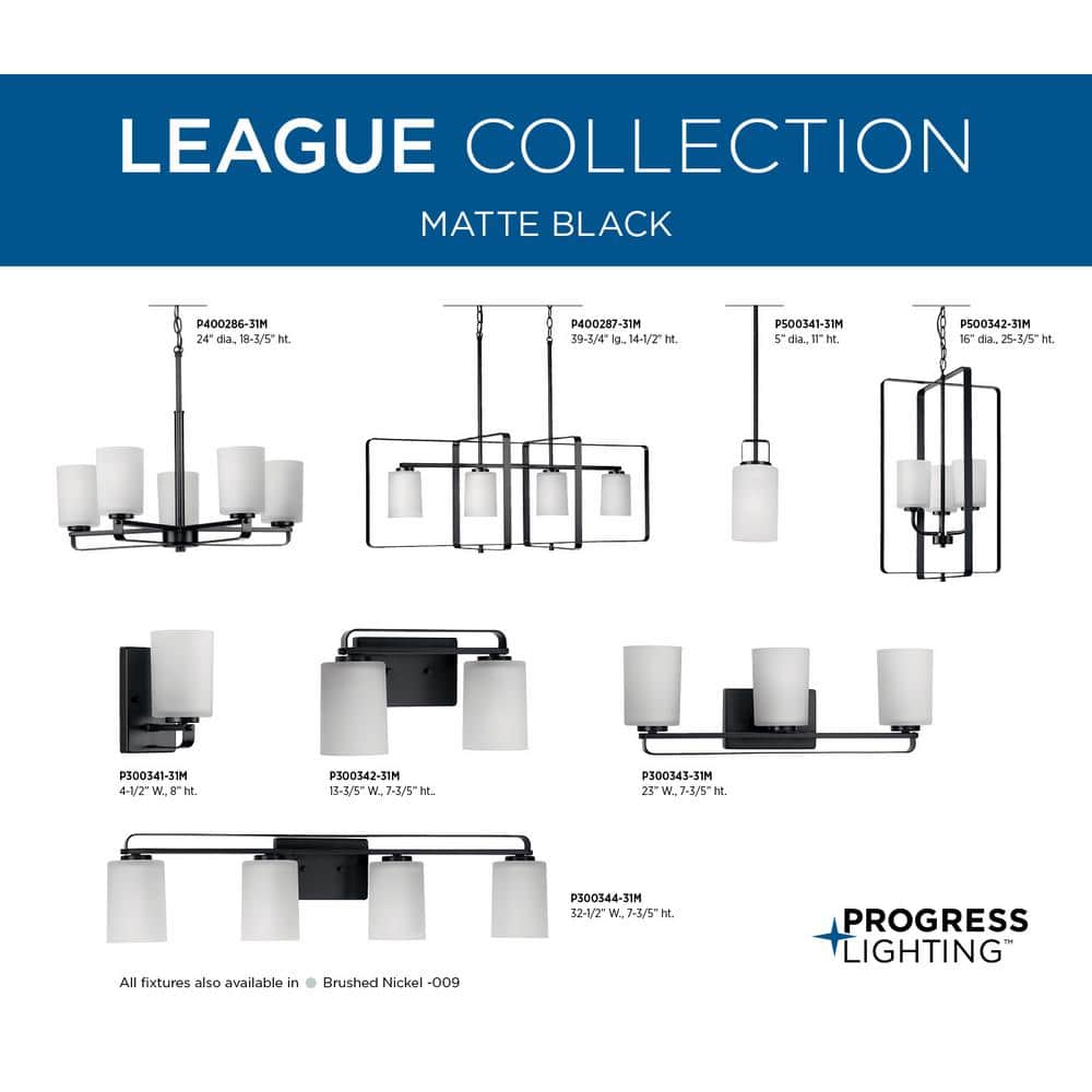 Matte Black Steel Four-Light Bath Vanity Light with Etched Glass Shades