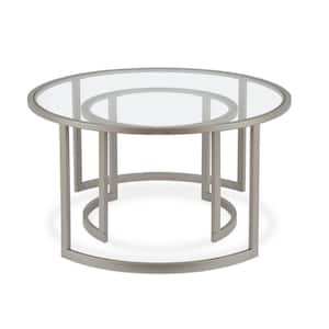 Mariana 36 in. Round Glass Coffee Table