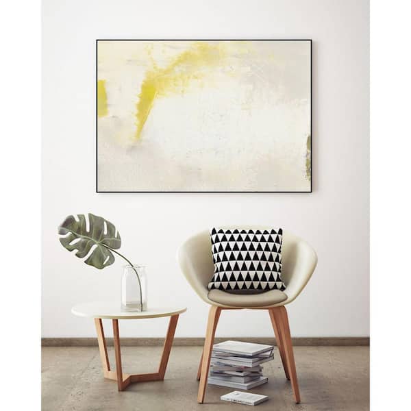 Unbranded 16 in. x 20 in. "Yellow Lux II" by Sue Jachimiec Framed Wall Art