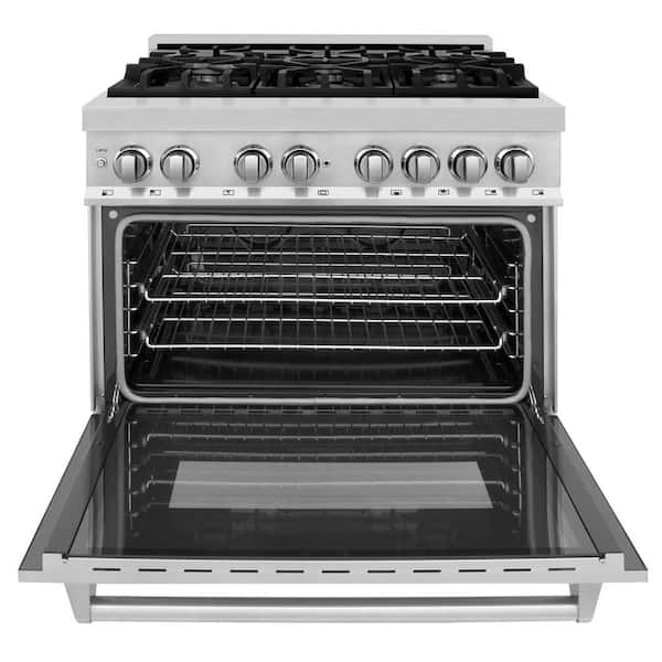 キッチン家電 Runmatel ZLINE Kitchen and Bath 36 in. 6 Burner Dual Fuel Range with