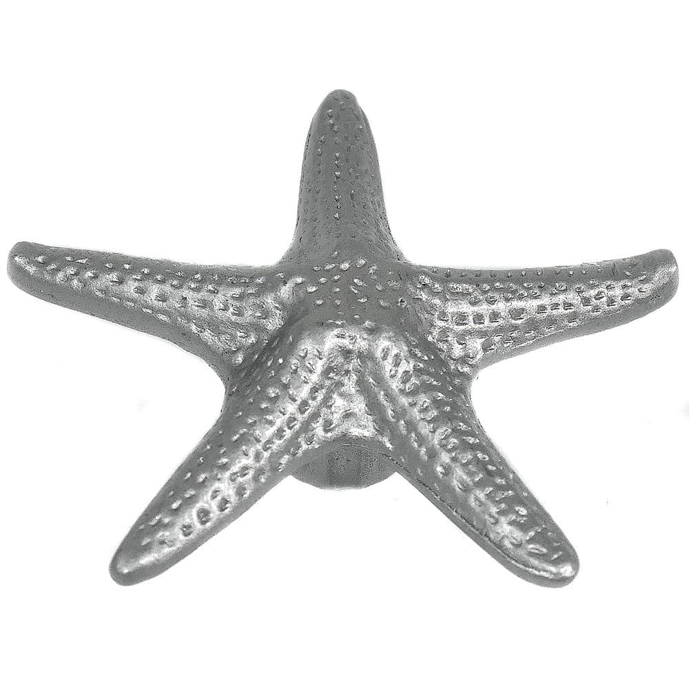 Silver Starfish Zinc Cabinet Knob Set, 3 Inch, 25 Piece
